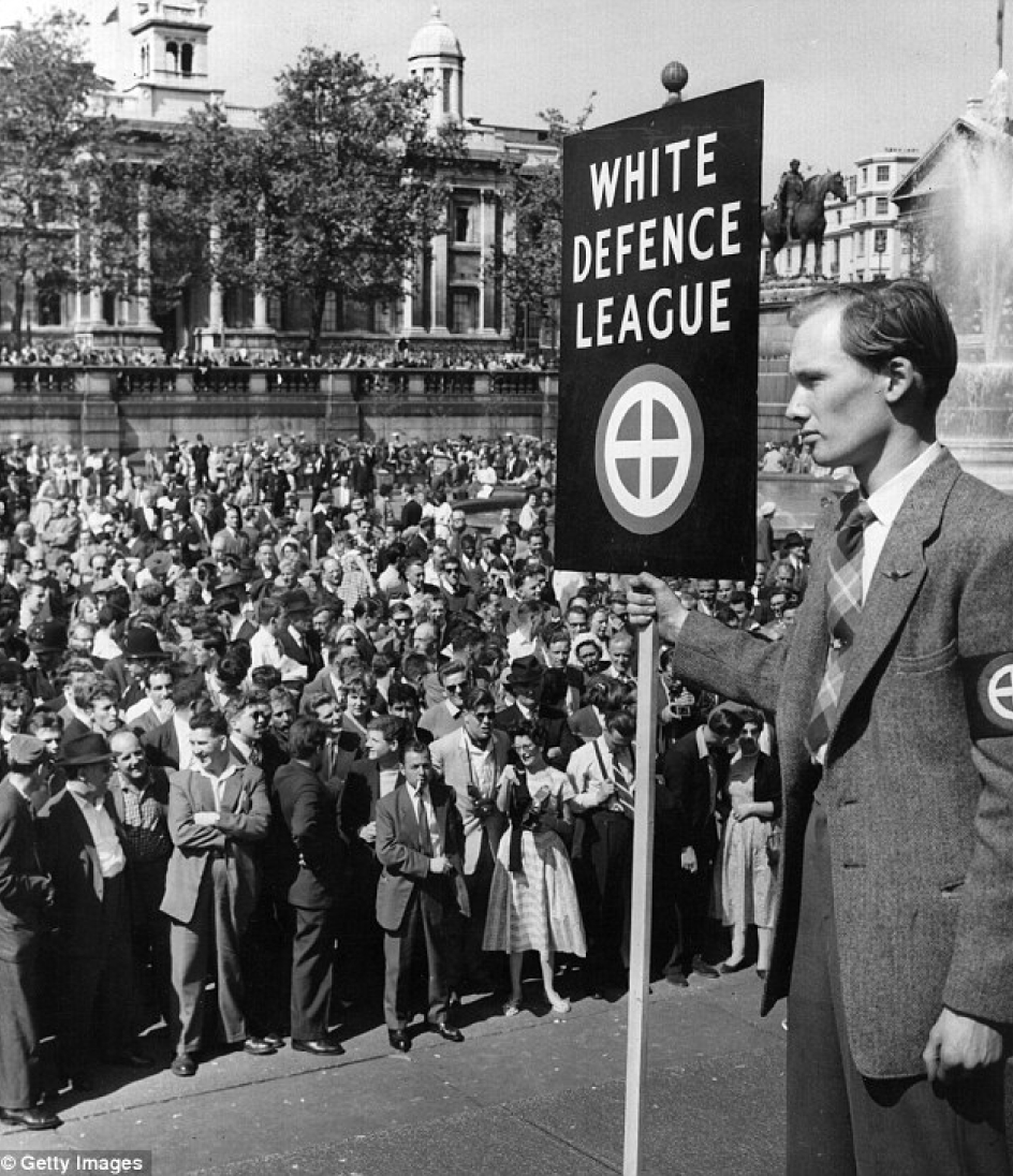 White defence league rally